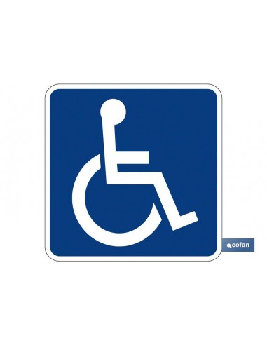 PLACA MINUSVALIDOS V-15 DE 210X210MM....