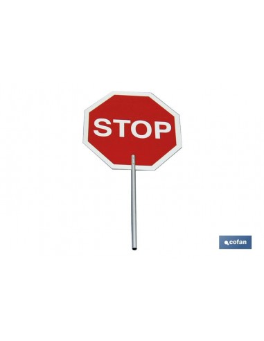 SEÑAL DE MANO CON MANGO ALUMINIO...