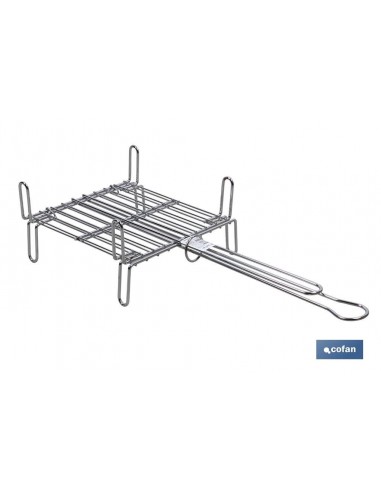 PARRILLA DOBLE INOX 400 X 400MM...
