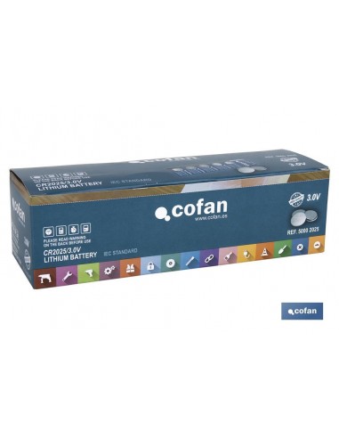 PILA BOTON CR2025/3,0V (PACK: 100 UDS)