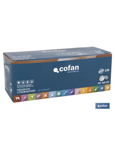 PILA BOTON CR2430/3,0V (PACK: 80 UDS)