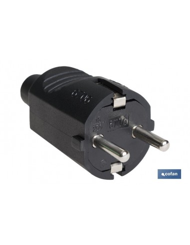 CLAVIJA BIPOLAR GOMA NEGRO (16A-250V)...
