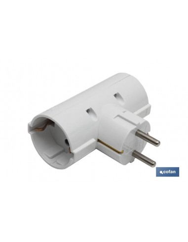 ADAPTADOR SCHUKO 2 VIAS (16A-250V)...