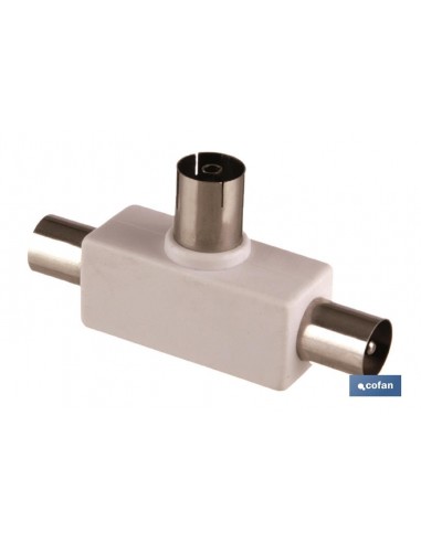 ADAPTADOR ANTENA T 1 HEMBRA 2 MACHOS...
