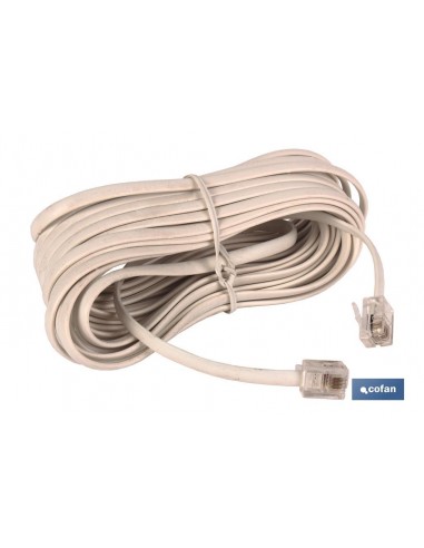 CABLE PLANO TELEFONO CON TOMAS (2.2M)...