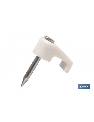 GRAPA PLÁSTICO CABLE PLANO 5.4X3.3MM...