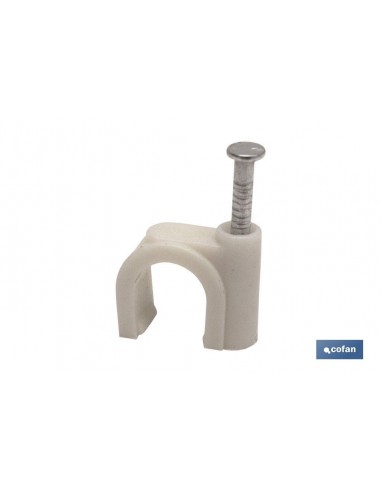 GRAPA PLASTICA CABLE REDONDO 7MM...