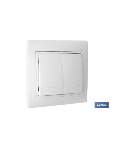 DOBLE INTERRUPTOR-CONMUTADOR EMPOTRAR...