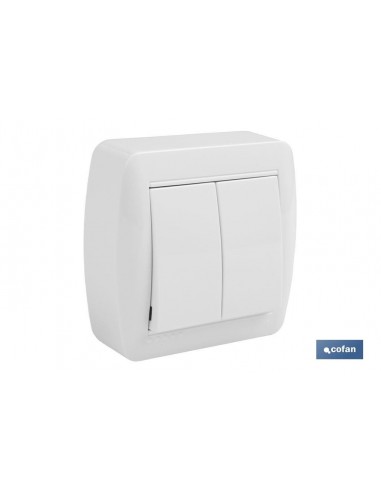 DOBLE INTERRUPTOR SUPERFICIE  MODELO...