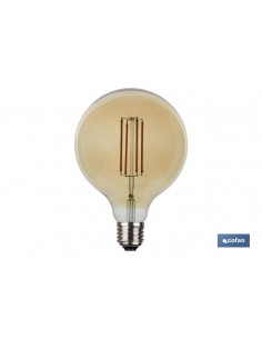 BOMBILLA LED GLOBO ORO E27...