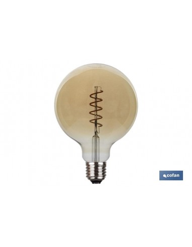 BOMBILLA LED GLOBO SPIRAL 4W E27...