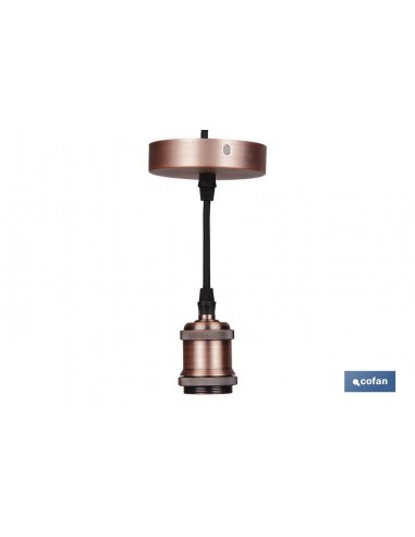 PORTALAMPARAS (CABLE+ROSETÓN)  ORO...