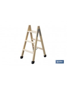 ESCALERA MADERA DOBLE 3...