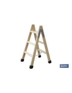 ESCALERA MADERA DOBLE 3... 2