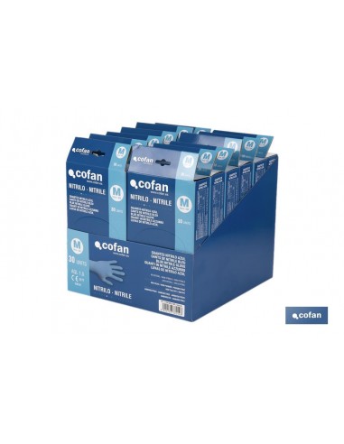 CAJA 30 UNDS. GUANTES NITRILO T-M...