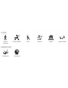 LOSETA DE CAUCHO GRANULADO 2