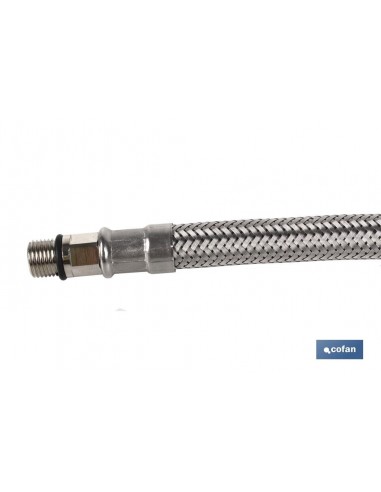 CONEXIÓN FLEXIBLE INOX M10x1 - H1/2...