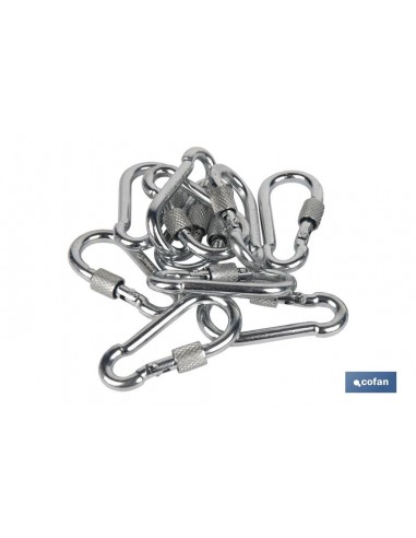MOSQUETON CON SEGURO M-4X40 (PACK:...