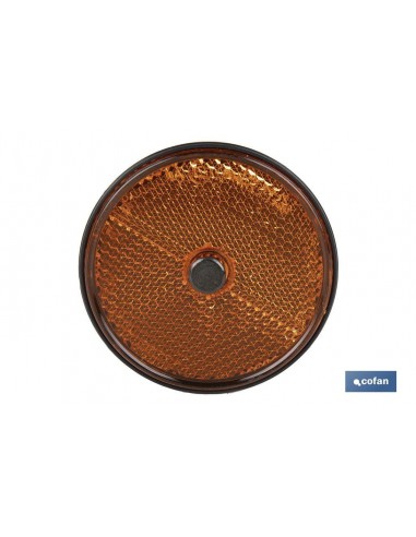 CATADIÓPTRICO REDONDO ÁMBAR Ø 60 MM...