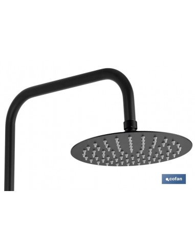 COLUMNA DE DUCHA NEGRA CON GRIFO...