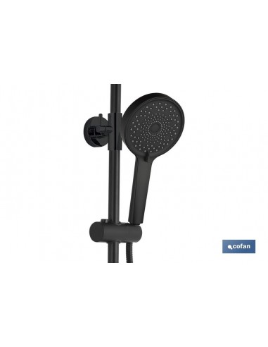 COLUMNA DE DUCHA NEGRA CON GRIFO...