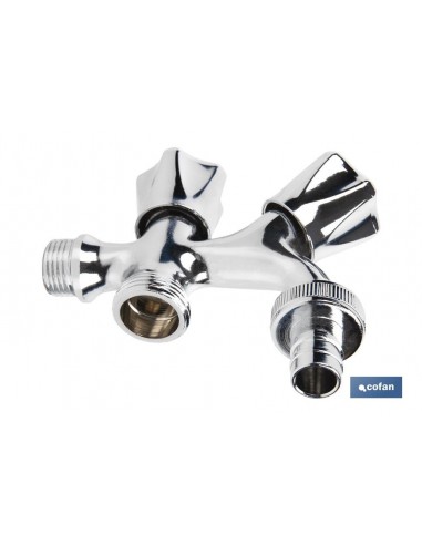 PACK DE 2 GRIFOS DE DOBLE SALIDA DE...