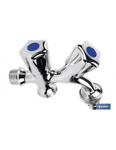 PACK DE 2 GRIFOS DE DOBLE SALIDA DE...