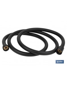 FLEXO DUCHA PVC NEGRO MATE...