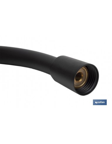 FLEXO DUCHA PVC NEGRO MATE 150 cm...