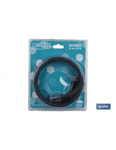 FLEXO DUCHA PVC NEGRO MATE 150 cm...