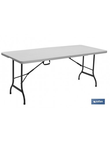 MESA PLEGABLE RECTANGULAR BLANCA CON...