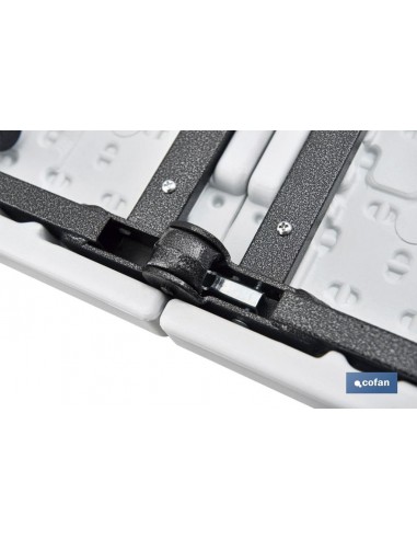 MESA PLEGABLE RECTANGULAR BLANCA CON...