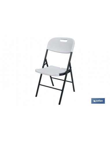 SILLA PLEGABLE BLANCA 46x53x88 CM...