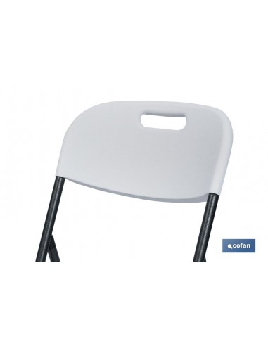 SILLA PLEGABLE BLANCA 46x53x88 CM...