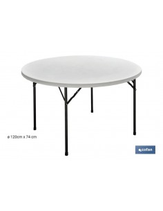 MESA REDONDA PLEGABLE...