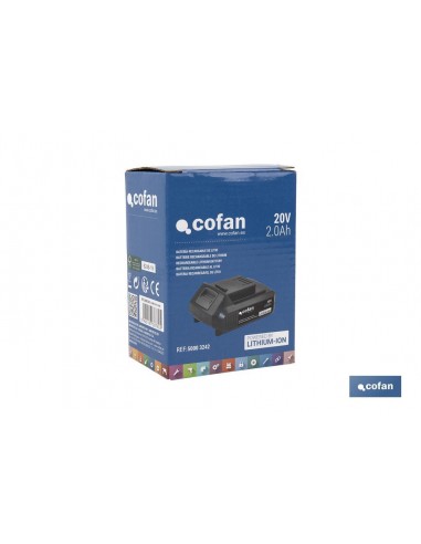 BATERÍA RECARGABLE Li-ion 20 V 2.0Ah...