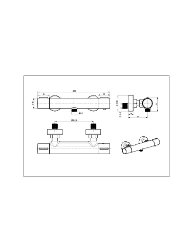 Grifería de ducha termostática serie...