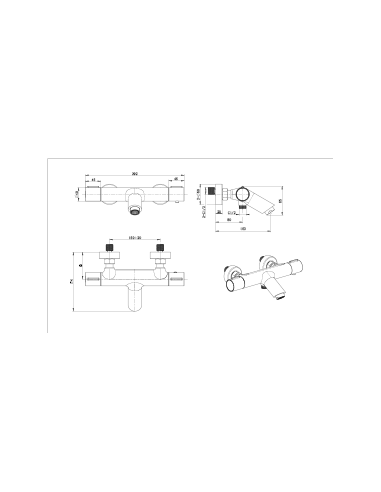 Grifería baño y ducha termostática...