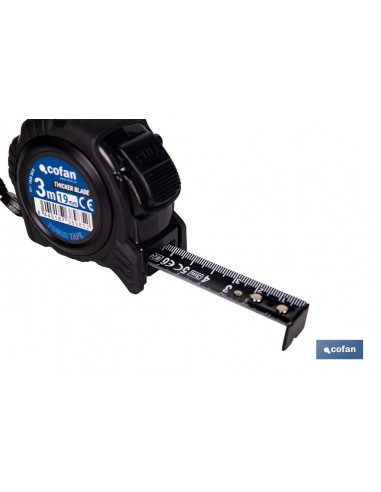 FLEXÓMETRO HOJA NEGRA DOBLE CARA 19...