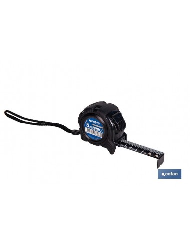 FLEXÓMETRO HOJA NEGRA DOBLE CARA 25...