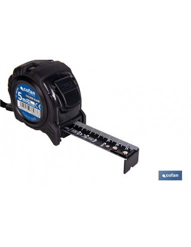 FLEXÓMETRO HOJA NEGRA DOBLE CARA 25...