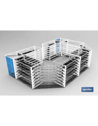 FONDO LISO 550X300mm P/RINCON 90º...