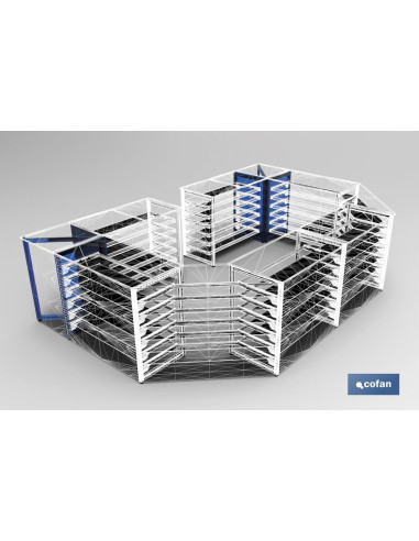 MARCO ALTO MOSTRADOR TRIPLE PARA...