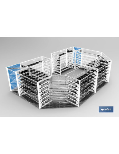 LAMA 500 MM ANGULO RECTO PARA RINCON...