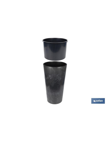 MACETERO 2 EN 1 FORMA CÓNICA CON...