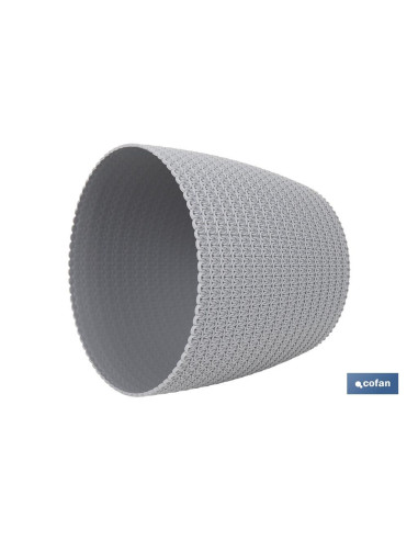 MACETA O MACETERO TRENZADA COLOR GRIS...