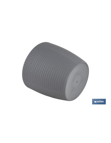 MACETA O MACETERO TRENZADA COLOR GRIS...