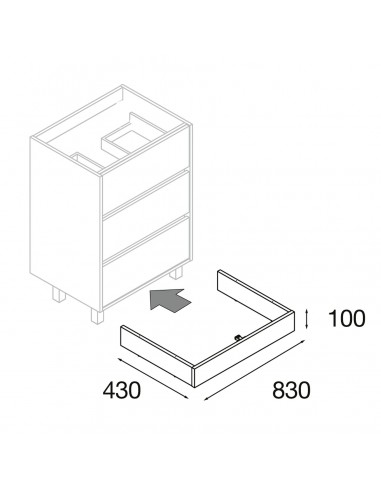 Conjunto Arenys 3 cajones + 1 puerta...