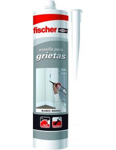 fischer - Super Baños silicona blanca baño antimoho, duradera e impermeable  para el sellado de baños bañera, mamparas y cocinas sin olores molestos