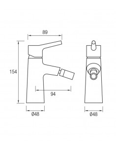 Grifería Baño Exer Bidé 2